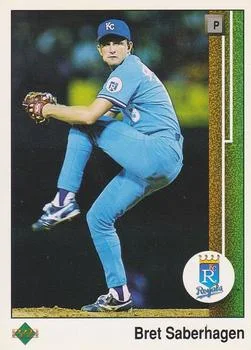 1989 Upper Deck Bret Saberhagen UERUER: Hit total should be 1031 #37 card image
