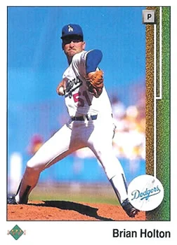 1989 Upper Deck Brian Holton CORCOR: Corrected photo (home uniform) #72b card image