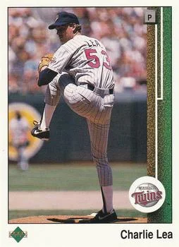 1989 Upper Deck Charlie Lea UERUER: 6 years should be 7 #81 card image