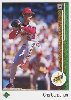 1989 Upper Deck Cris Carpenter SR #8 card image