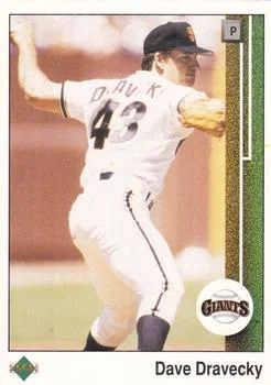 1989 Upper Deck Dave Dravecky UERUER: IP should be 1050 #39 card image