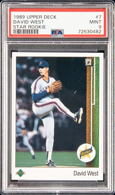 1989 Upper Deck David West Star #7 card image