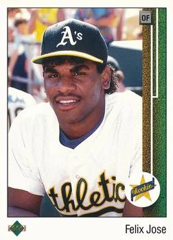 1989 Upper Deck Felix Jose SR #22 card image