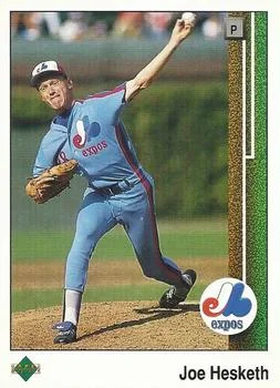 1989 Upper Deck Joe Hesketh #60 card image