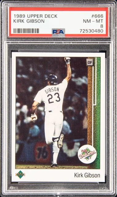 1989 Upper Deck Kirk Gibson #666 card image