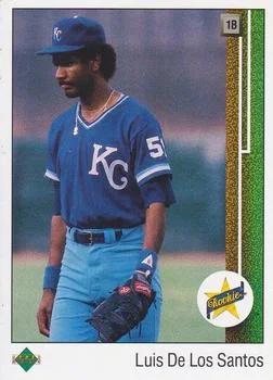 1989 Upper Deck Luis de los Santos SR #12 card image