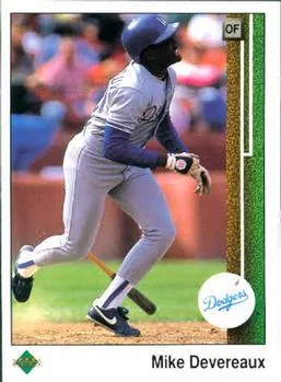 1989 Upper Deck Mike Devereaux #68 card image