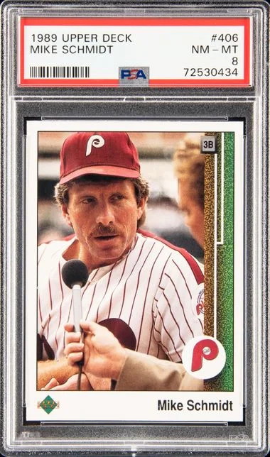1989 Upper Deck Mike Schmidt #406 card image