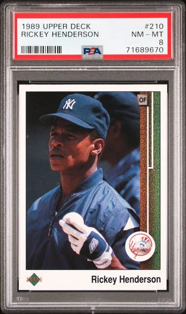 1989 Upper Deck Rickey Henderson #210 card image