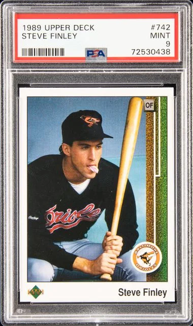 1989 Upper Deck Steve Finley #742 card image