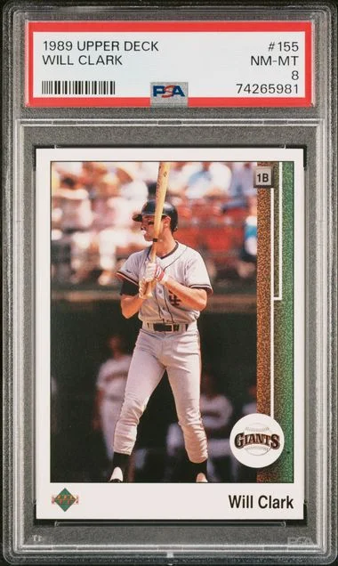 1989 Upper Deck Will Clark #155 card image