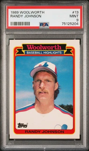 1989 Woolworth Randy Johnson #13 card image