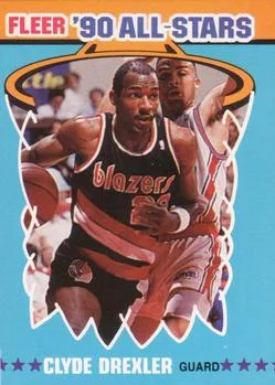 1990-91 Fleer Clyde Drexler [All-Stars] All-Stars #11 card image