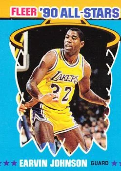 1990-91 Fleer Earvin Johnson [All-Stars] All-Stars #4 card image