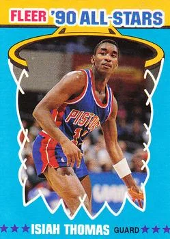 1990-91 Fleer Isiah Thomas [All-Stars] All-Stars #6 card image