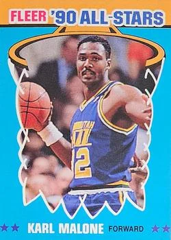 1990-91 Fleer Karl Malone [All-Stars] All-Stars #7 card image