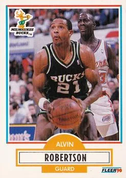 1990-91 Fleer Alvin Robertson #109 card image