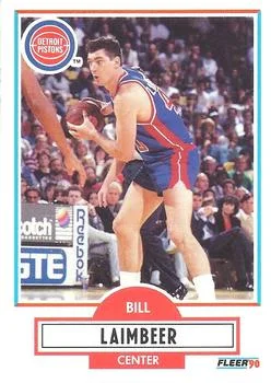 1990-91 Fleer Bill Laimbeer #58 card image