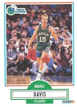 1990-91 Fleer Brad Davis #40 card image