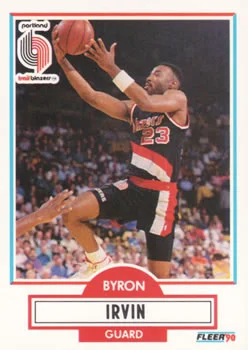 1990-91 Fleer Byron Irvin #156 card image
