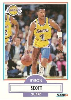 1990-91 Fleer Byron Scott #94 card image