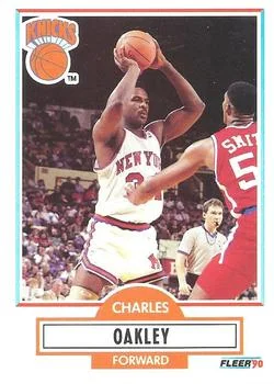 1990-91 Fleer Charles Oakley #128 card image