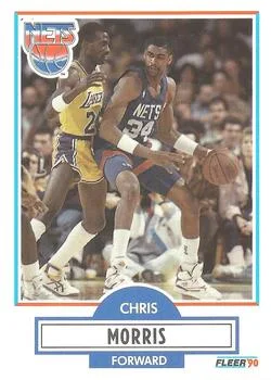 1990-91 Fleer Chris Morris #121 card image