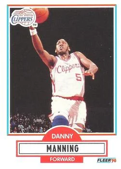 1990-91 Fleer Danny Manning #87 card image