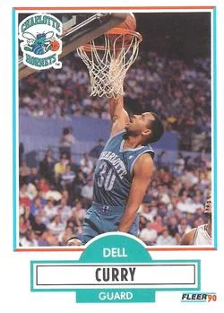 1990-91 Fleer Dell Curry #18 card image