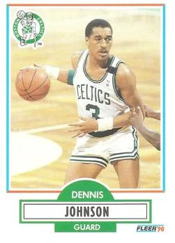 1990-91 Fleer Dennis Johnson #9 card image