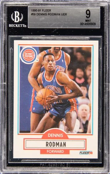 1990-91 Fleer Dennis Rodman #59 card image