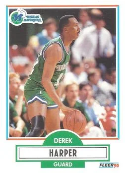 1990-91 Fleer Derek Harper #42 card image