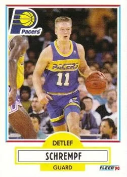 1990-91 Fleer Detlef Schrempf #81 card image