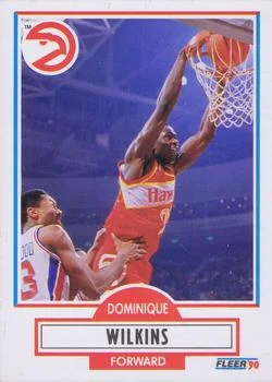 1990-91 Fleer Dominique Wilkins #6 card image