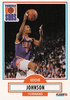 1990-91 Fleer Eddie Johnson #148 card image