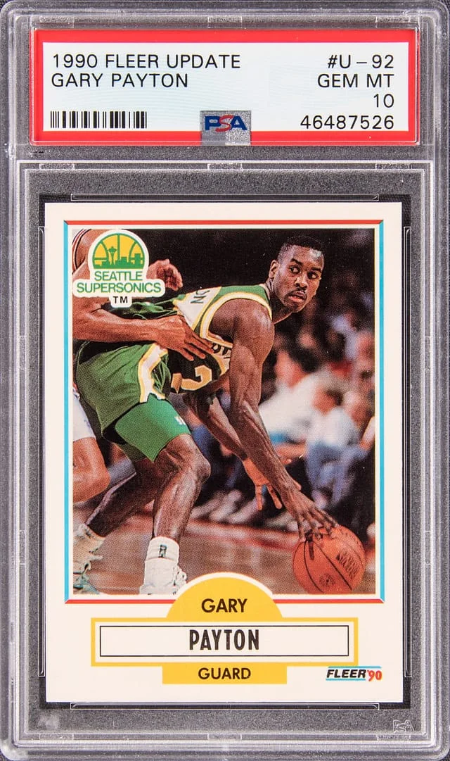 1990-91 Fleer Gary Payton Update #U-92 card image
