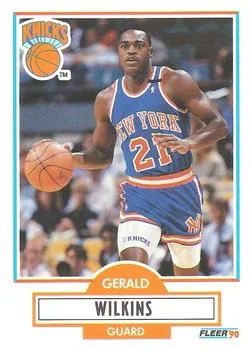 1990-91 Fleer Gerald Wilkins #131 card image
