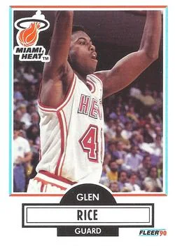1990-91 Fleer Glen Rice #101 card image