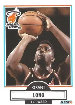 1990-91 Fleer Grant Long #100 card image