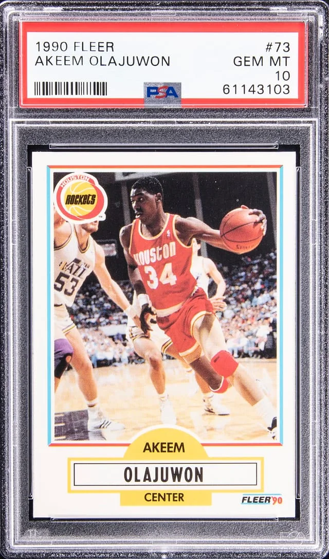 1990-91 Fleer Hakeem Olajuwon #73 card image