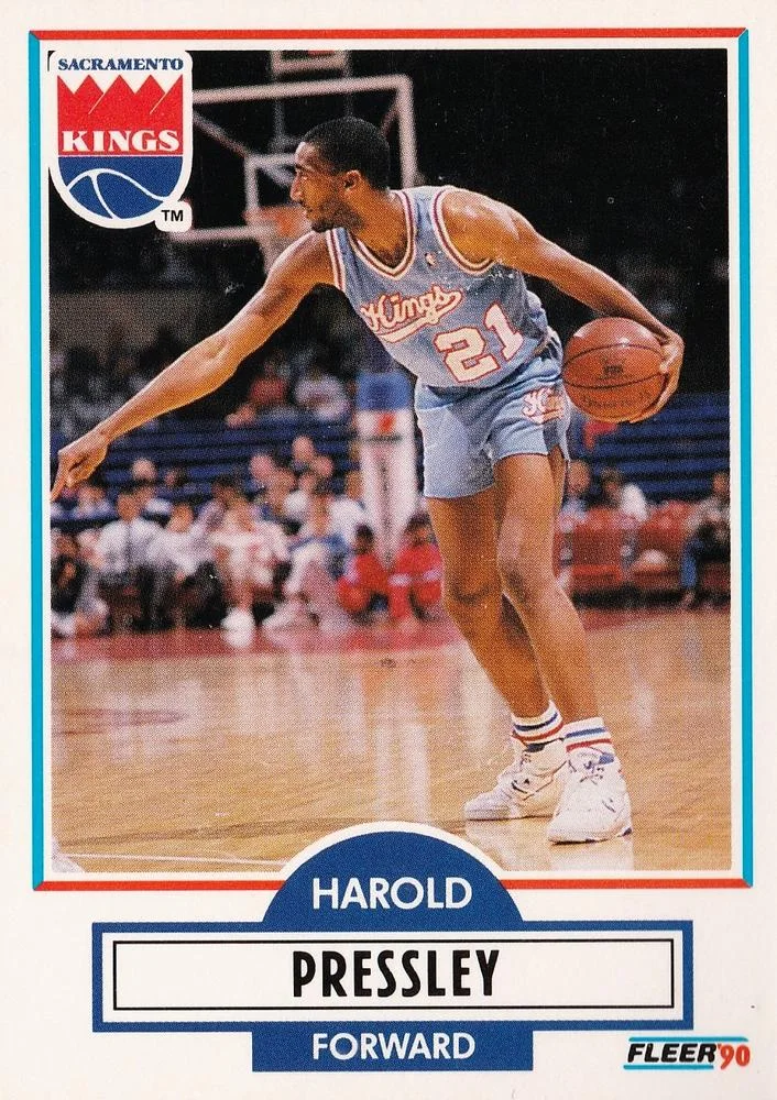 1990-91 Fleer Harold Pressley #166 card image