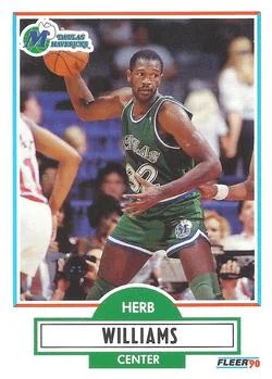 1990-91 Fleer Herb Williams #45 card image