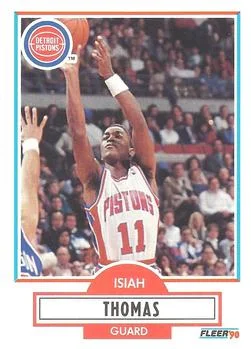 1990-91 Fleer Isiah Thomas #61 card image