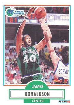 1990-91 Fleer James Donaldson UER #41 card image