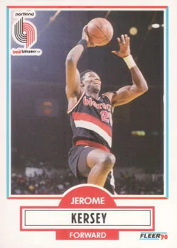 1990-91 Fleer Jerome Kersey #157 card image