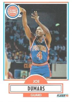 1990-91 Fleer Joe Dumars #55 card image