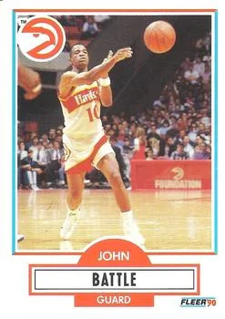 1990-91 Fleer John Battle UER #1 card image
