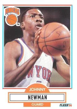1990-91 Fleer Johnny Newman #127 card image