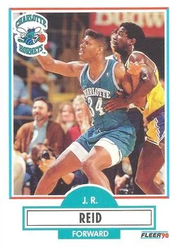 1990-91 Fleer J.R. Reid #20 card image