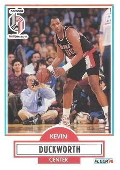 1990-91 Fleer Kevin Duckworth #155 card image